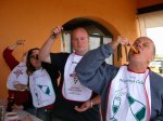 Cathy,Anna,David & Tim with calcots.JPG