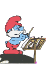 Papa Pitufo Musico.gif